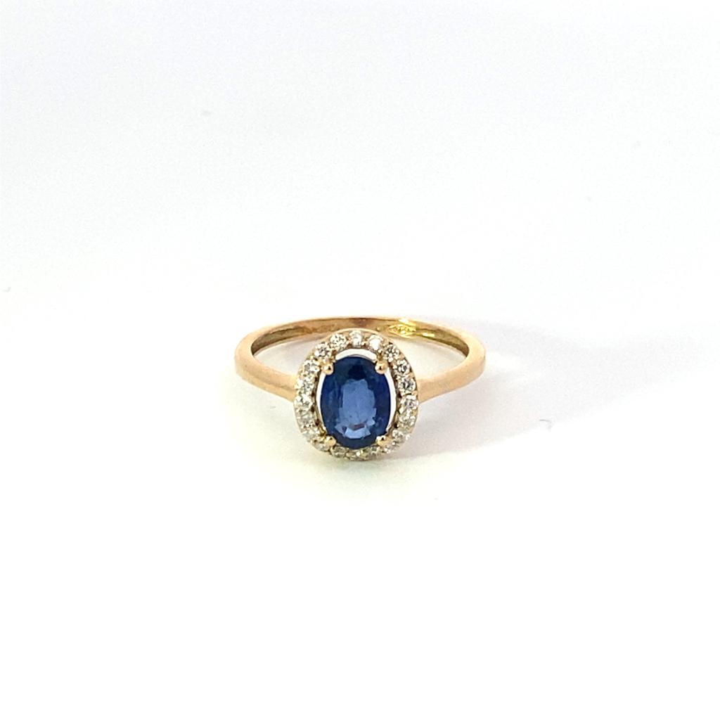 18kt Diamond Sapphire Ring GIV5798/AG - Heir & Loom