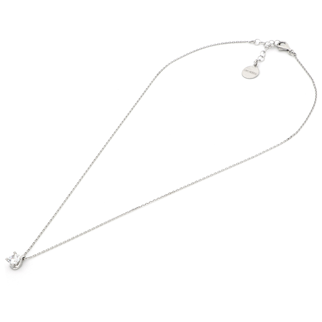 White Silver Zirconia Necklace UNO721YHH155/ 407 - Heir & Loom