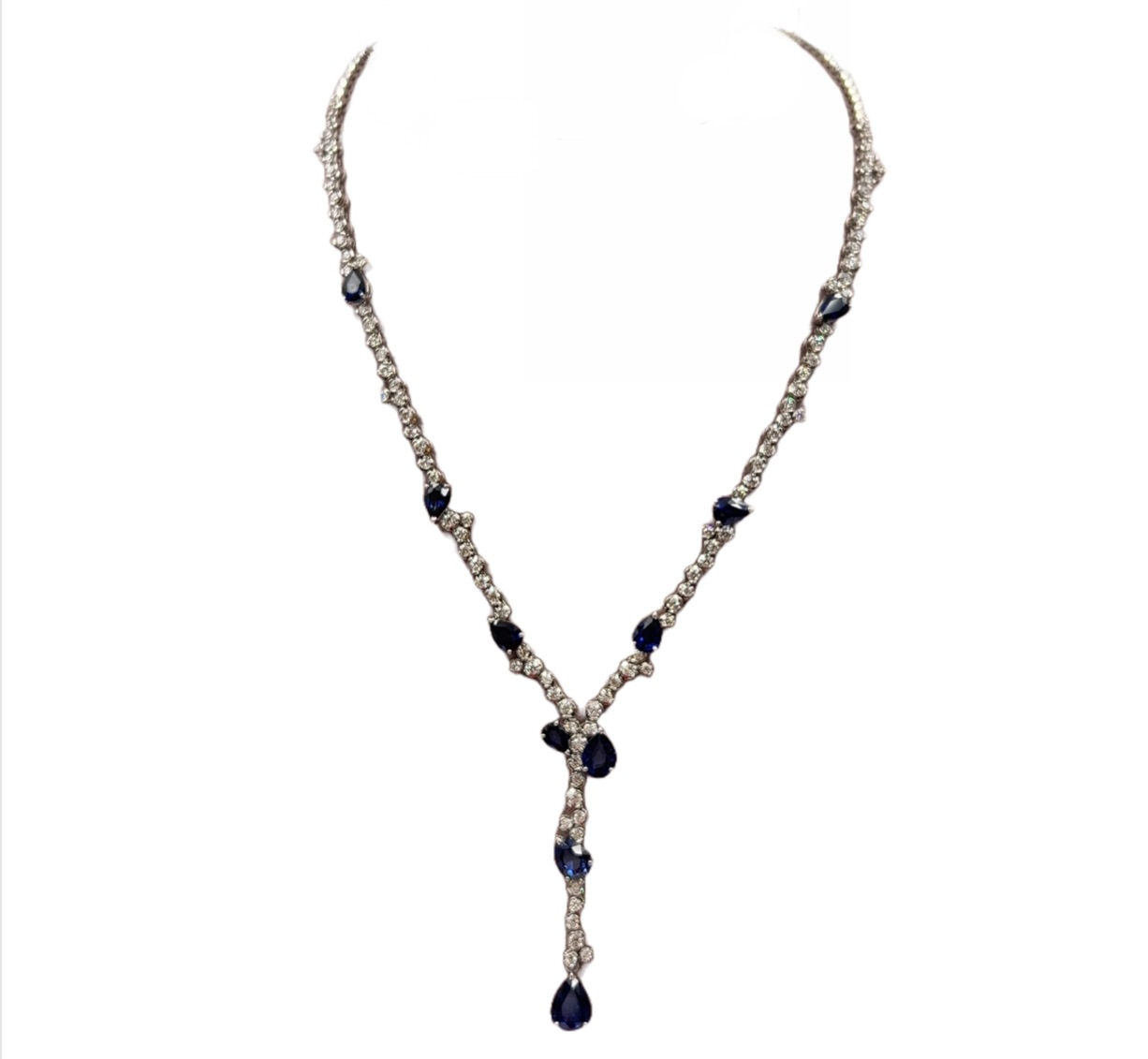Sapphires & Diamonds Necklace GIV4564/BIS* - Heir & Loom